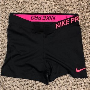 Nike Pro Shorts - dry fit - hot pink/black - M